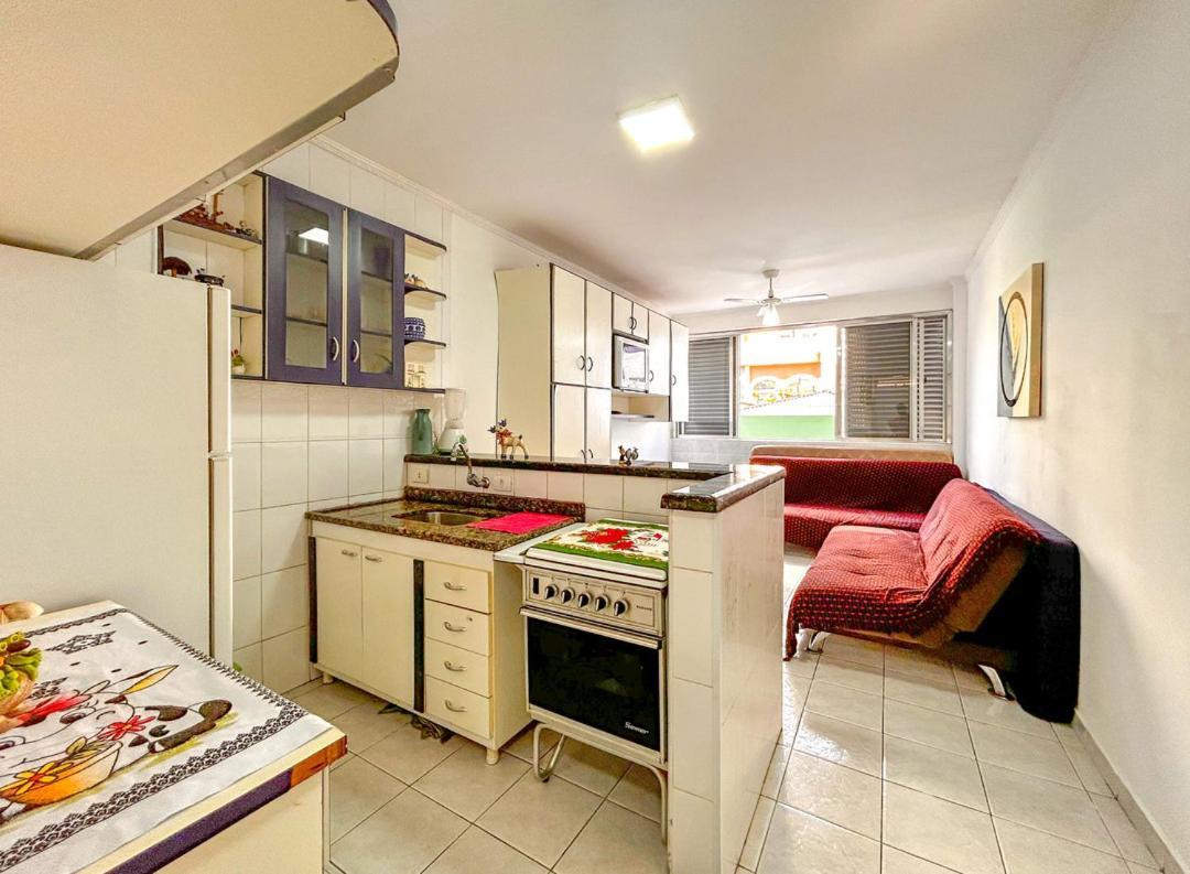 Otimo Loft Pe Na Areia Na Praia Da Guilhermina Sp Apartman Praia Grande  Kültér fotó